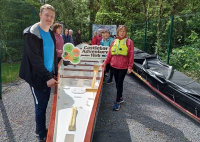 Tadhg Murphy with Castlebar Adventure hub and paddlers