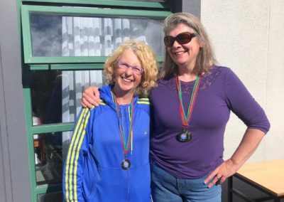 Louise Killeen with Plurabelle Paddler Chair Person and winning medals