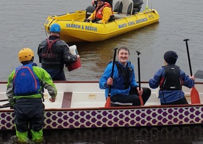 Tadgh Murphy wet through after capsize but still smiling