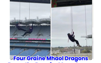 Four Graíne Mhaol Dragons Brave the Drop for Mayo Cancer Support