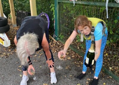 A Post-paddle Cool down with champers!...new GMDB routine
