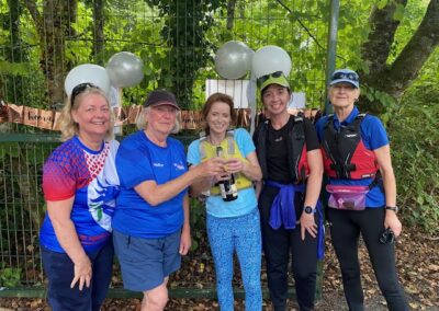 Siobhan, Regina, Karol, Helen and Anne celebrate Karols huge success